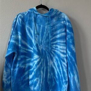Brisco Brands Blue Tie-Dye Hoodie-XXL
